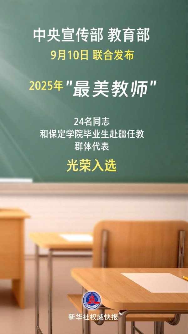 融凯配资 2025年“最美教师”名单公布！
