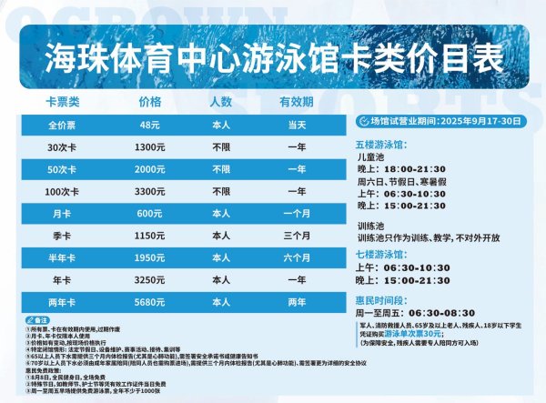 财新网 10条泳道、50米恒温标准泳池！海珠体育中心游泳馆正式启用（附价目表）